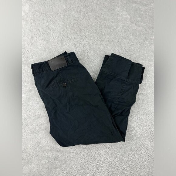 Dolce Gabbana Womens Size 40 EU/4 US/8 UK Navy Blue Button Fly Pants Button Cuff - Picture 1 of 14